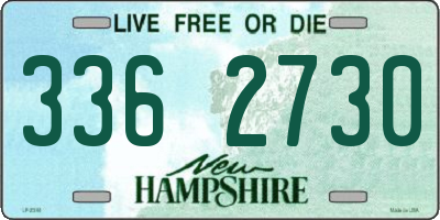 NH license plate 3362730