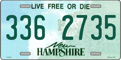NH license plate 3362735