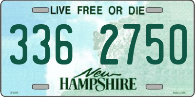 NH license plate 3362750