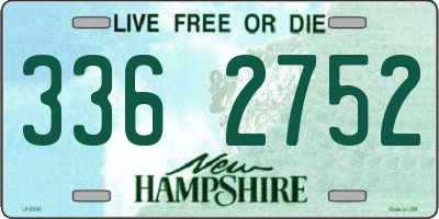 NH license plate 3362752