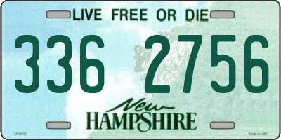 NH license plate 3362756