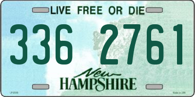 NH license plate 3362761
