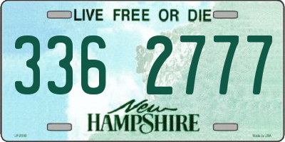 NH license plate 3362777