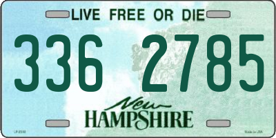 NH license plate 3362785