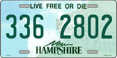 NH license plate 3362802