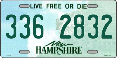 NH license plate 3362832