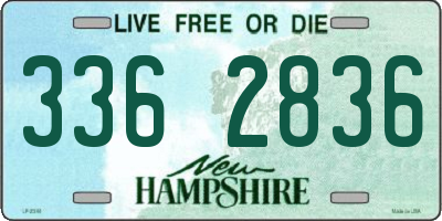 NH license plate 3362836