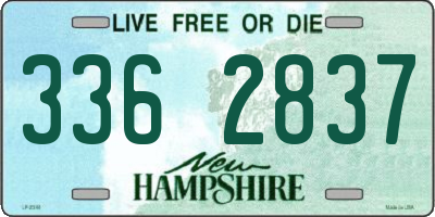 NH license plate 3362837