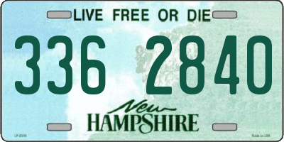NH license plate 3362840