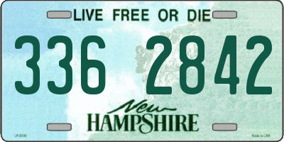NH license plate 3362842