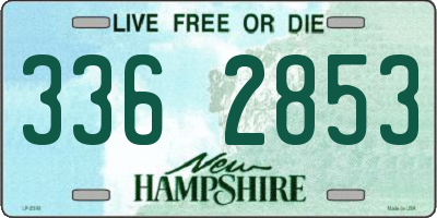 NH license plate 3362853