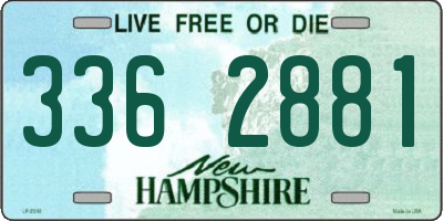 NH license plate 3362881