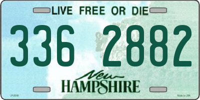 NH license plate 3362882