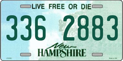 NH license plate 3362883