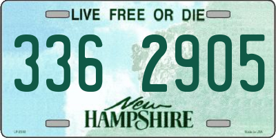 NH license plate 3362905