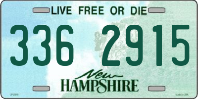 NH license plate 3362915