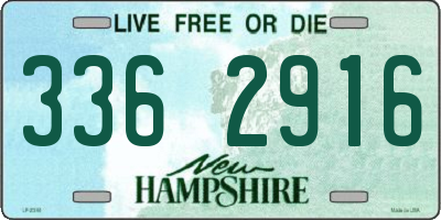 NH license plate 3362916