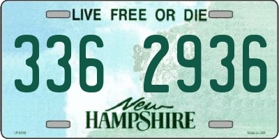 NH license plate 3362936