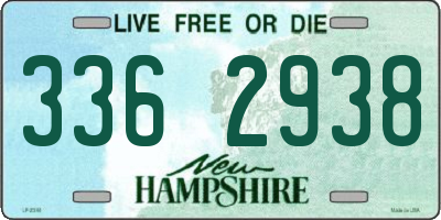 NH license plate 3362938