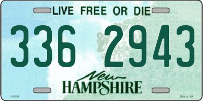NH license plate 3362943