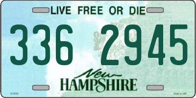 NH license plate 3362945