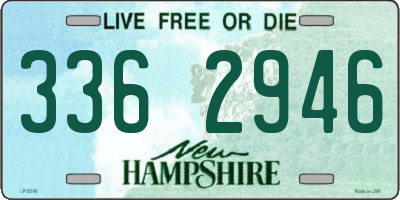 NH license plate 3362946