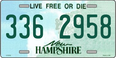 NH license plate 3362958