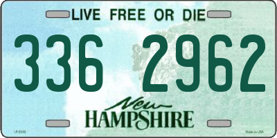 NH license plate 3362962