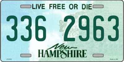 NH license plate 3362963