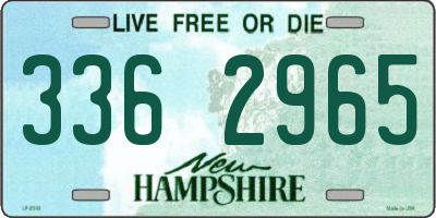NH license plate 3362965