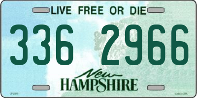 NH license plate 3362966