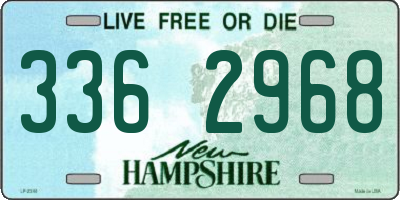 NH license plate 3362968