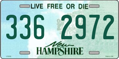 NH license plate 3362972