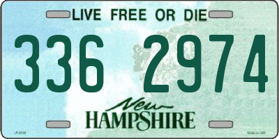 NH license plate 3362974