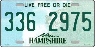 NH license plate 3362975