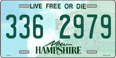NH license plate 3362979