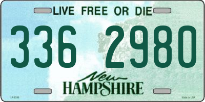NH license plate 3362980