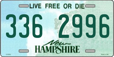 NH license plate 3362996