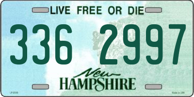 NH license plate 3362997