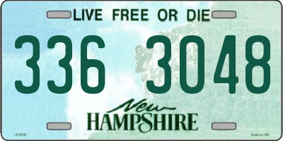 NH license plate 3363048