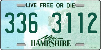 NH license plate 3363112