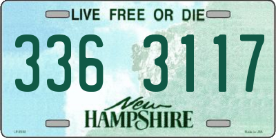 NH license plate 3363117