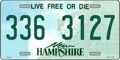 NH license plate 3363127