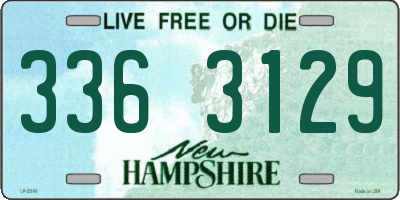 NH license plate 3363129