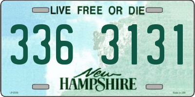 NH license plate 3363131