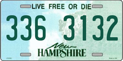 NH license plate 3363132