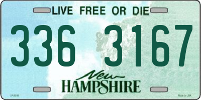 NH license plate 3363167