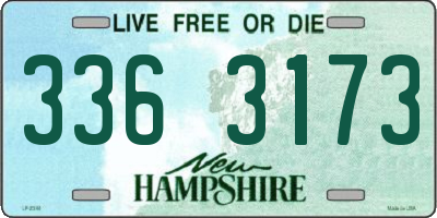 NH license plate 3363173