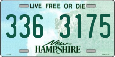 NH license plate 3363175