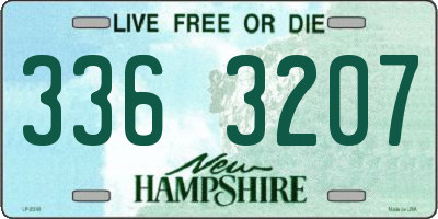 NH license plate 3363207